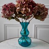 Vase bleu turquoise années 70