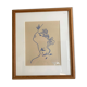 Lithograph "Profil d'homme" by Jean Cocteau