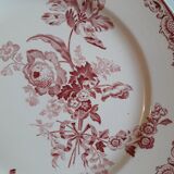 Plate duo in Sarreguemines earthenware - fontanges model