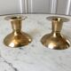 Duo of brass candle holders 20s