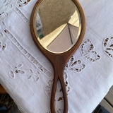 Miroir face main en bois