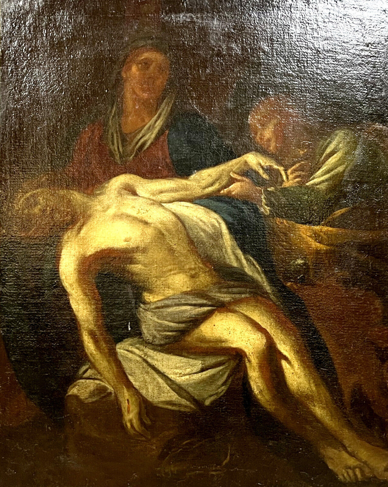 Tableau religieux, École Française du XVIIe siècle