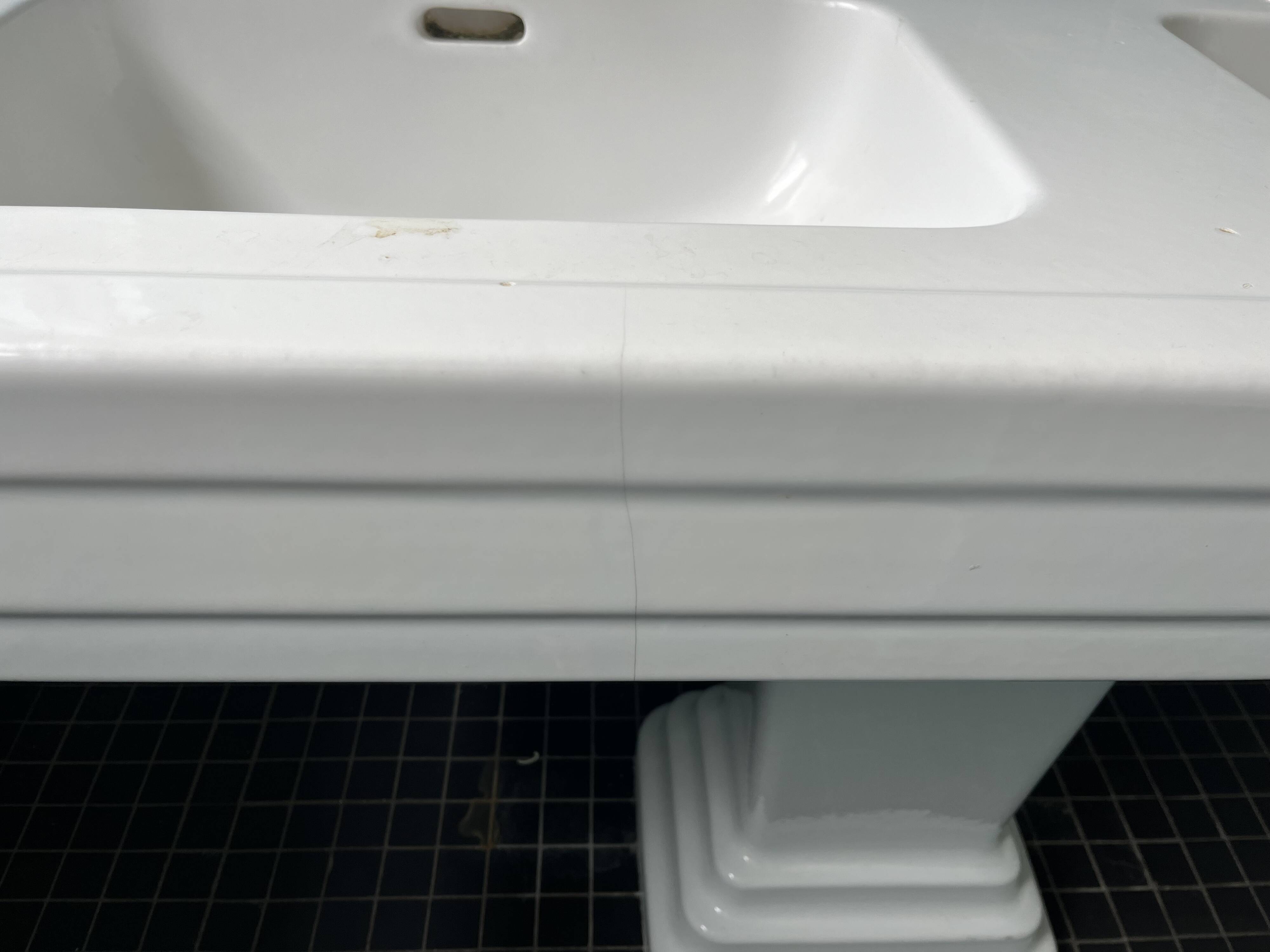 Lavabo double vasque Art déco