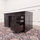Bureau anglais classique avec incrustation en cuir