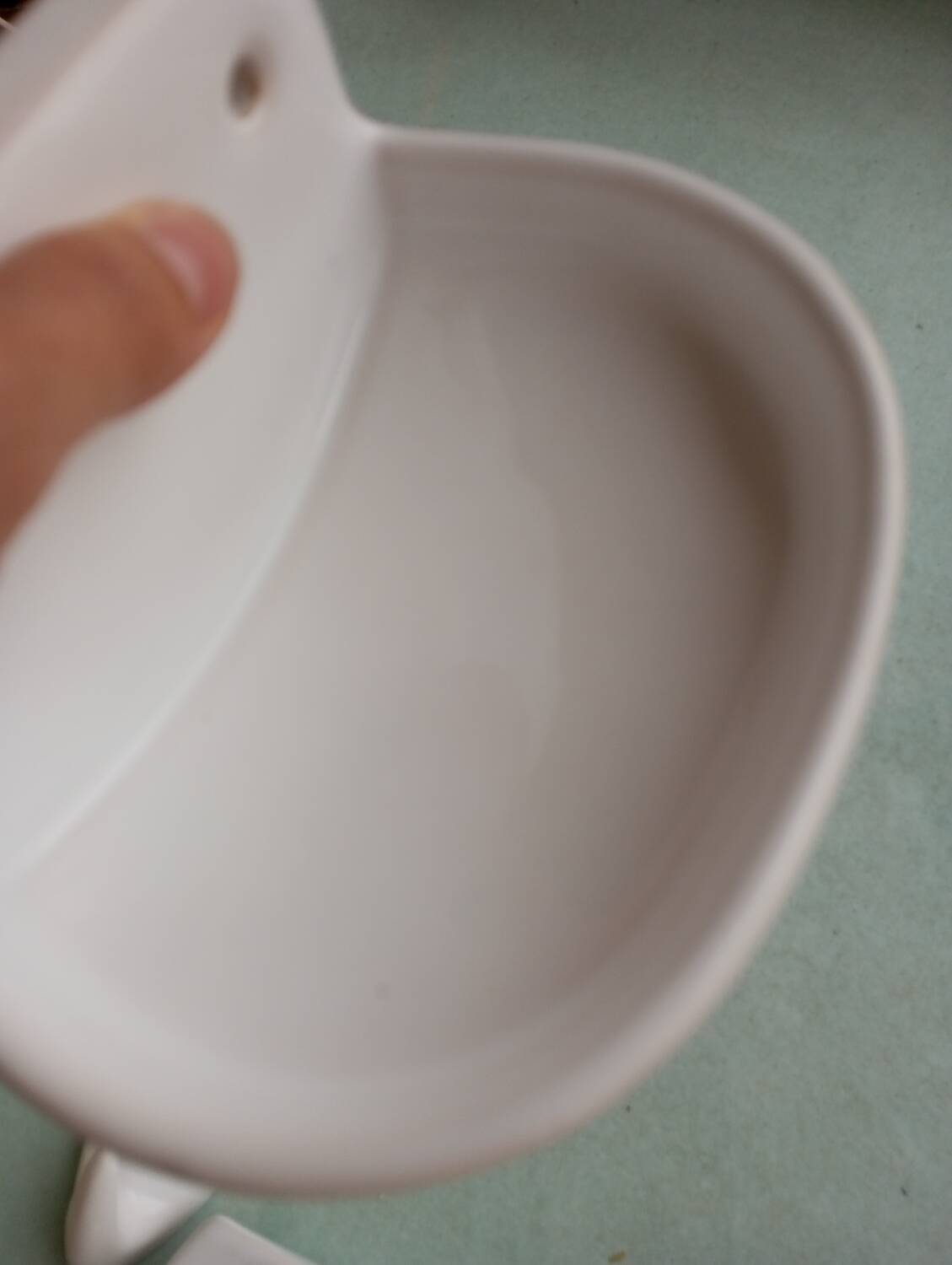 Ceramic soap dish and coat hook