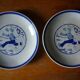 Pair of old plates Breton motif circa 1930