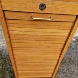 60s curtain filing cabinet