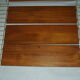 Pair of wooden metal shelves design 60