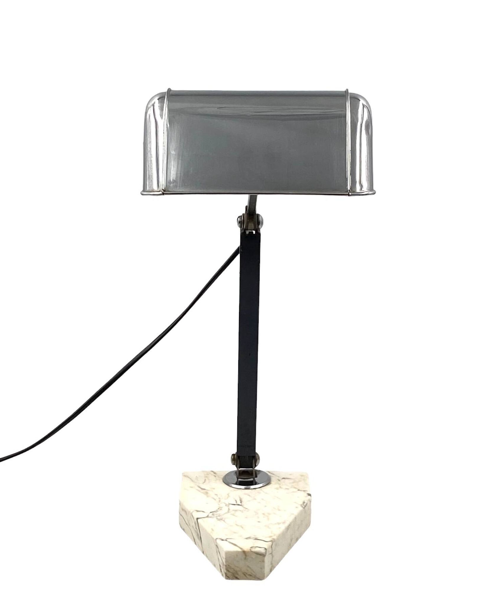 Lampe de bureau Art Déco, Fare France, vers 1930