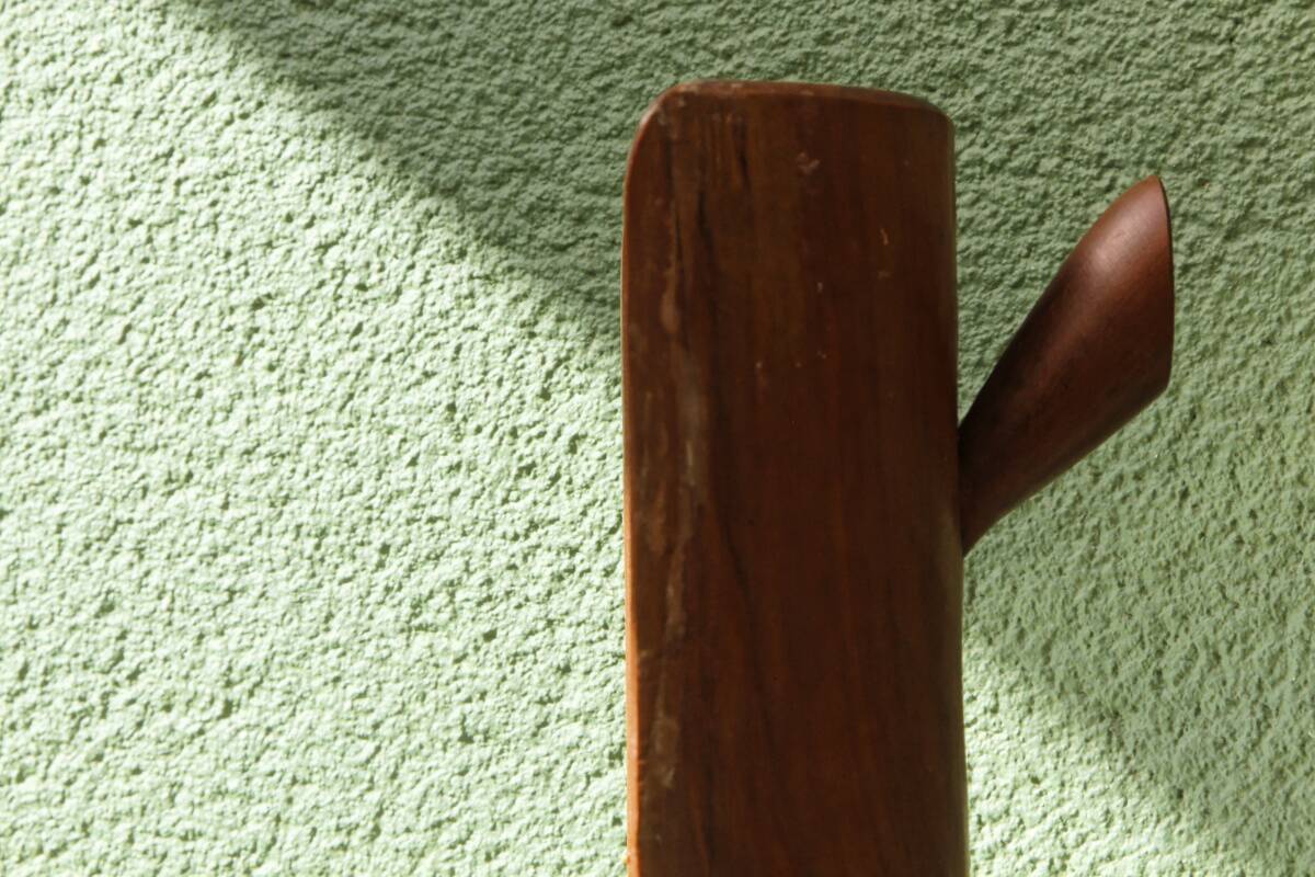 Bread dish, Scandinavian design, 1950s-60s, curved teak.