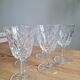 Service of 6 chiseled wine glasses