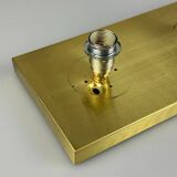 60s 70s peill & putzler cube wall lamp wall sconce ice glass space design