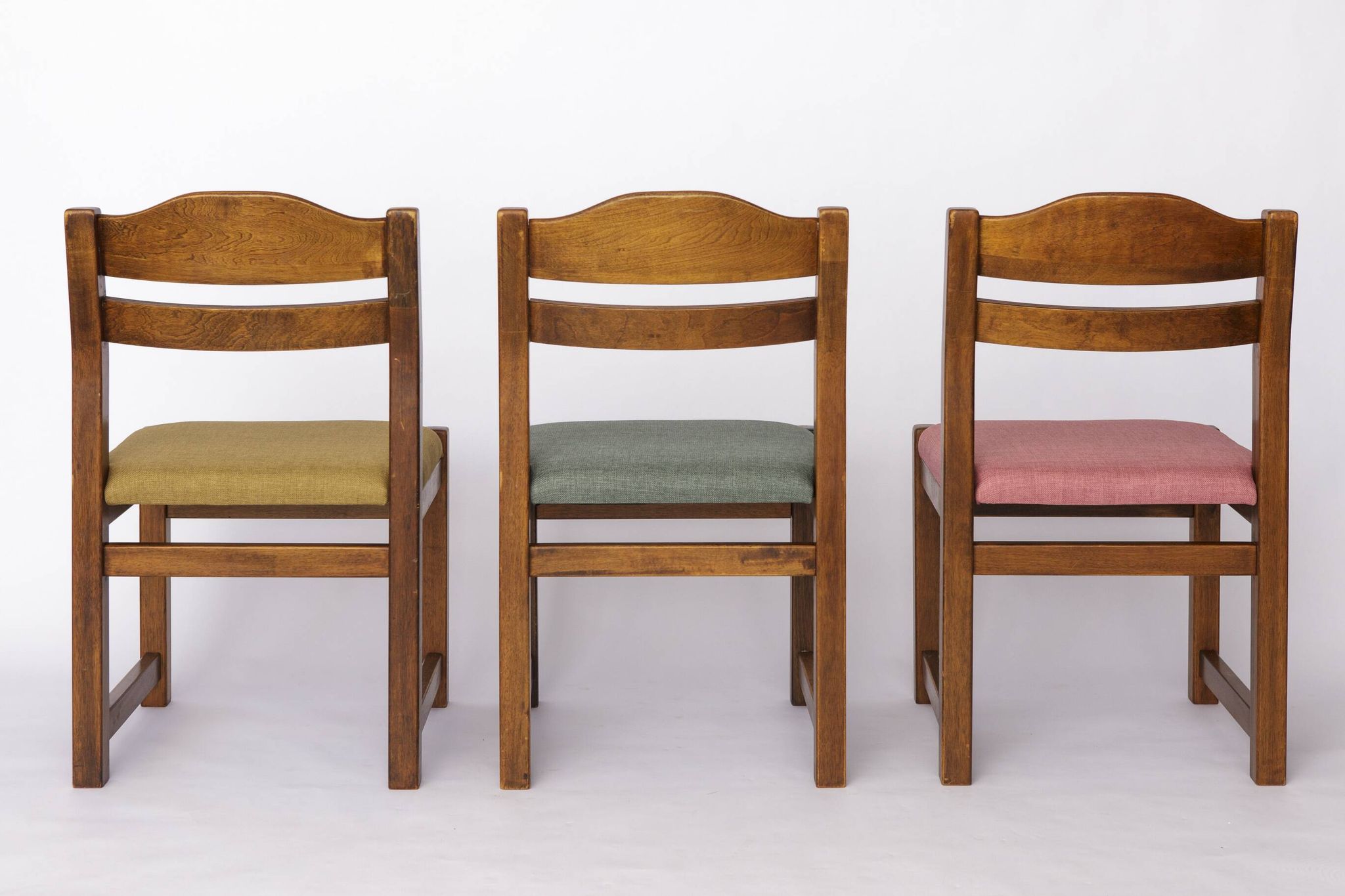 Set of 5 Vintage Dining Chairs, 1960s–1970s | Colorful Upholstered Vintage