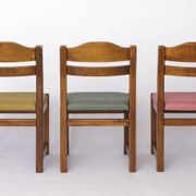 Set of 5 Vintage Dining Chairs, 1960s–1970s | Colorful Upholstered Vintage