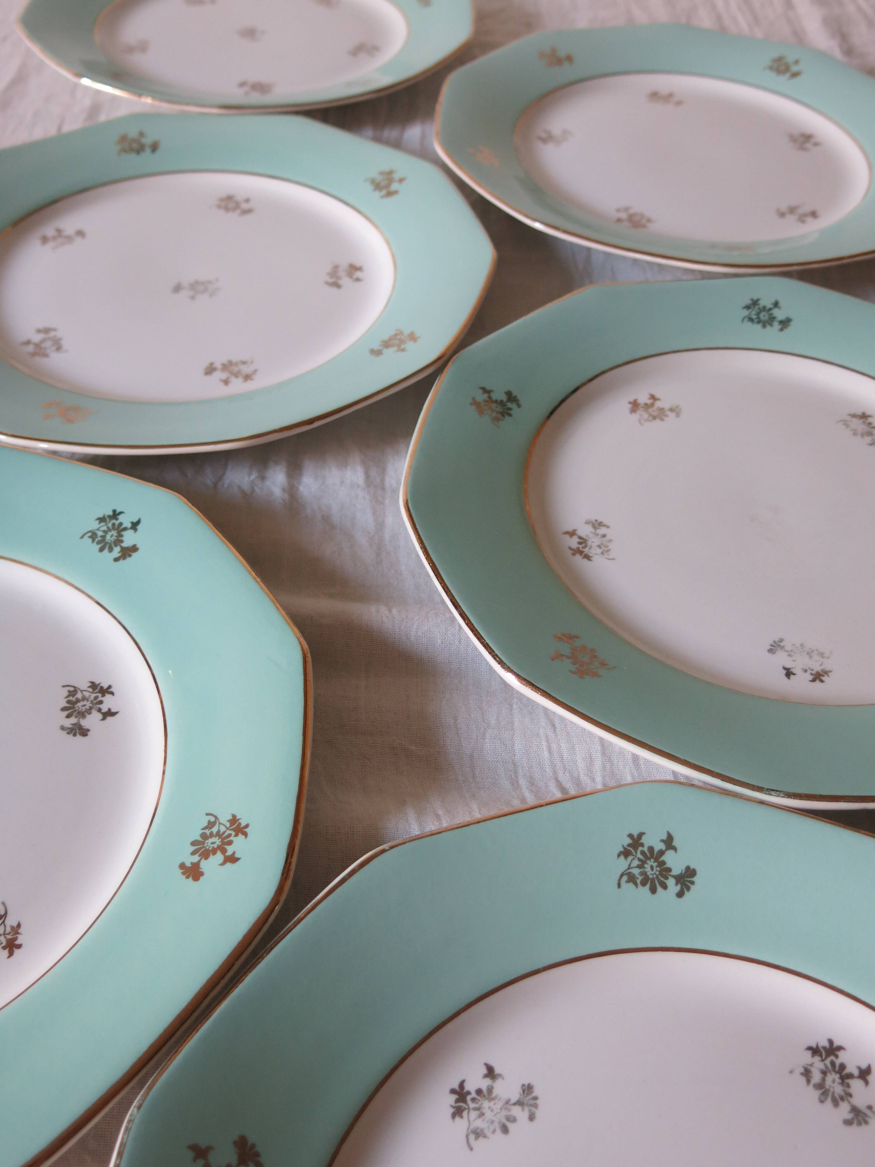 6 flat plates from Moulin des loups in good condition
