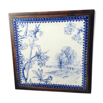 Under mat it in earthenware and wood 1920/1930