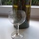 Set of 6 crystal wine glasses engraved 30s-40s