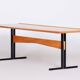 Mid-Century Modern Ash & Steel Dining Table, 1960s