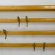Grand coat rack Auböck Carl Mid-Century in beech with 8 brass hooks, 1950s.