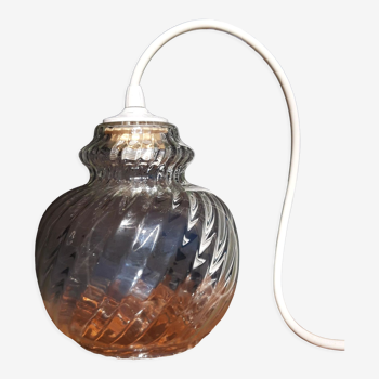 Vintage glass pendant lamp