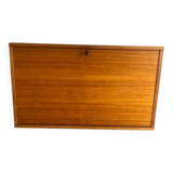Scandinavian teak wall-mounted secretary from the 1970s