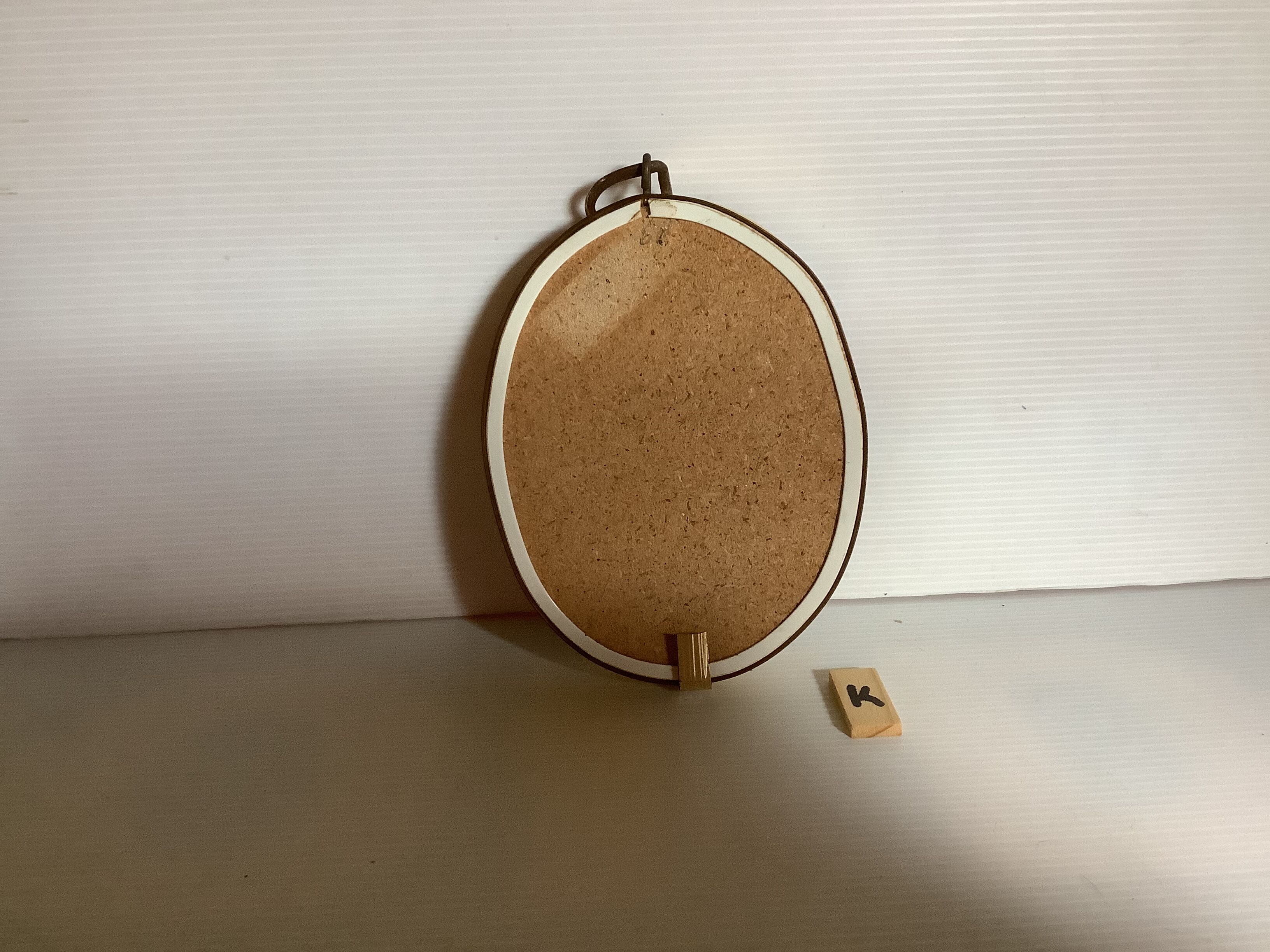 Old glass frame domed dried flowers