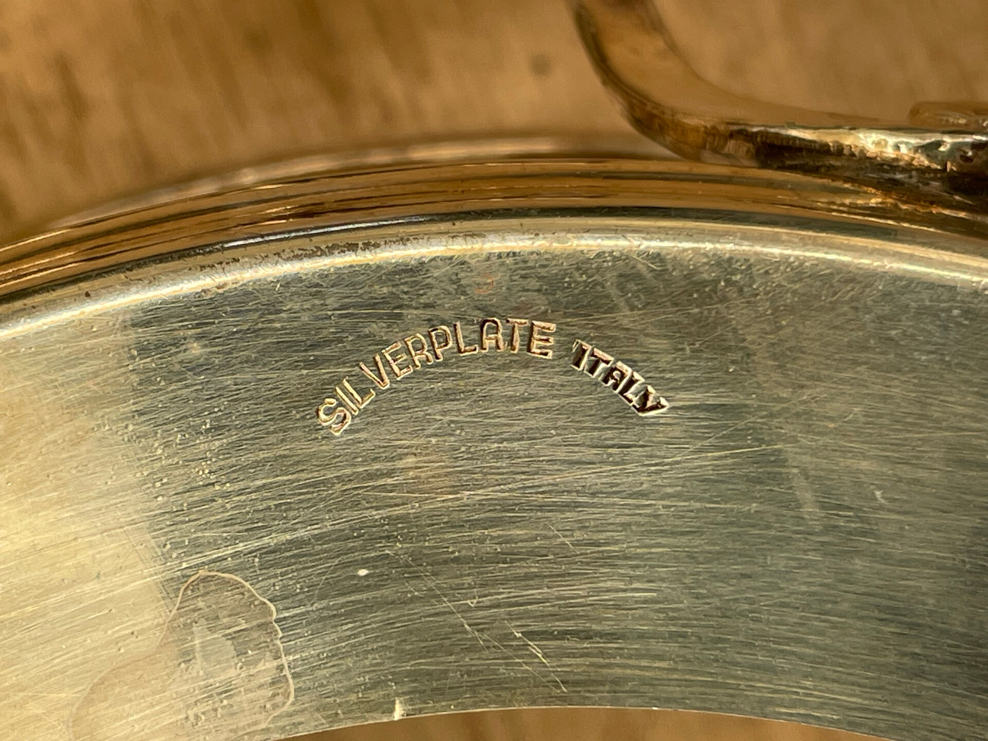 Silver-plated serving tray