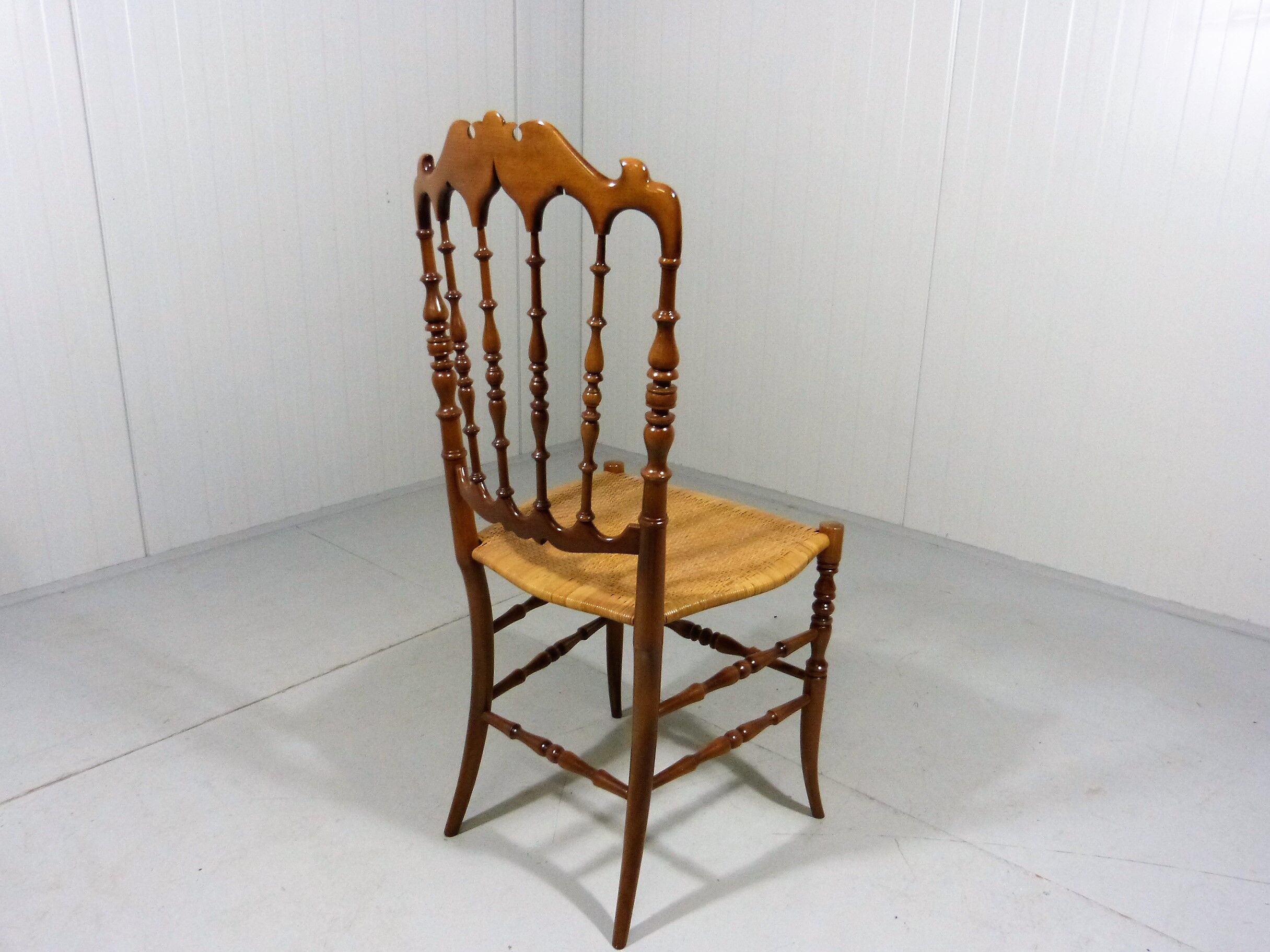 Chiavari wooden & caned chair 1960’s