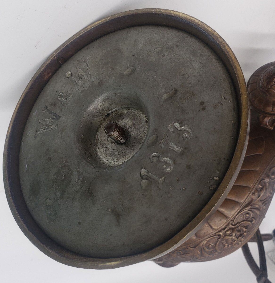 19th century desk lamp from Wild & Wessel Germany 1890