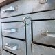 Workshop furniture with drawers, metal and wood