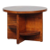 Table basse ronde en noyer et palissandre, XXe siècle