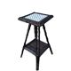 Folk art stool – circa 1890-1900. Rattan & ceramic