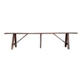 Old wooden farm bench