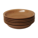 6 assiettes creuses en grès de Bourgogne Sarreguemines