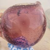 Vacuum amethyst glass pocket by Murano