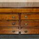 Vintage low cabinet from Grange made of cherry wood.