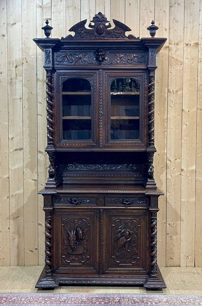 Two-part Renaissance oak buffet, 19th century