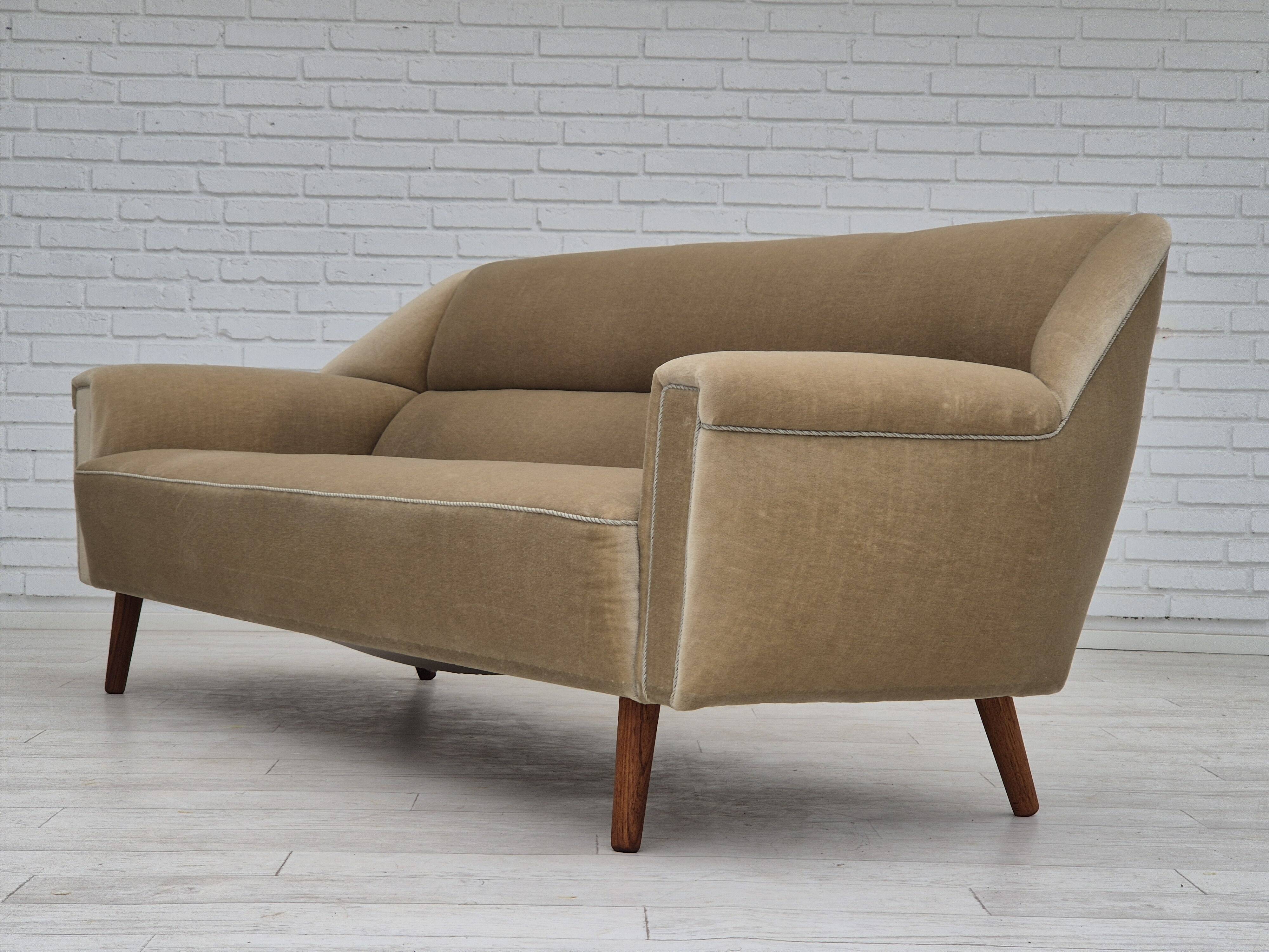1960s, Danish design by Kurt Østervig for Rolschau Møbler, 3 seater sofa, model 57, original.