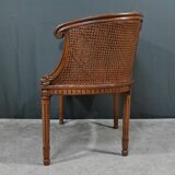 Louis XVI style walnut basket bench – 2nd part of the 19th century