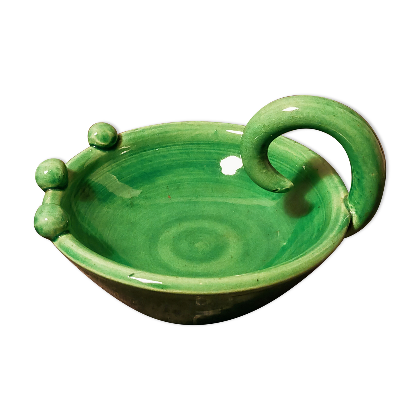 Ceramic cup signed Accolay 50s