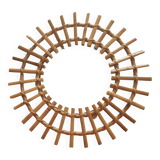 Rattan mirror