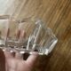 Set of 3 cut glass aperitif bowls - old, vintage