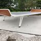 Vintage meridian in teak steel steel hairpin country leg down 60s