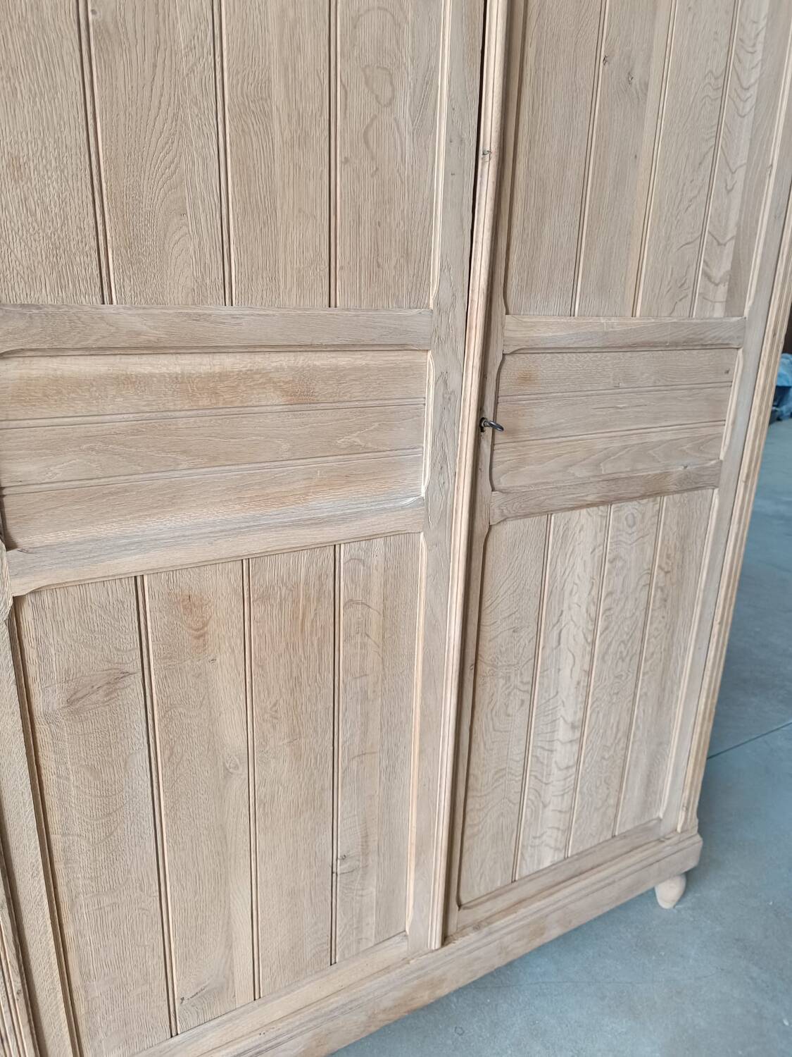 Raw oak cabinet
