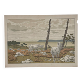 Lithograph by Henri Rivière The Aspects of Nature - The Bay