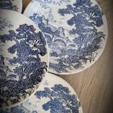 Set 5 flat plates Gien BP