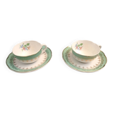 Set of vintage cups and saucers