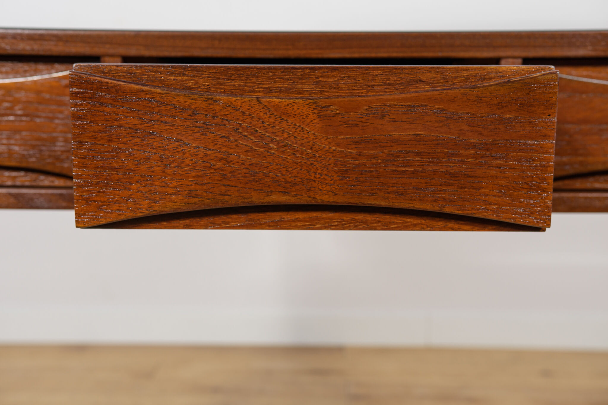 Mid-Century Teak Dressing Table with Mirror by Arne Vodder for Ølholm Møbelfabrik, Denmark, 1960s