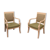Empire style armchairs
