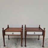 Pair of vintage 1970s Scandinavian style bedside tables